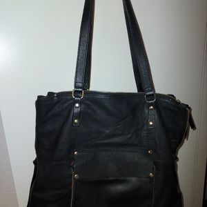 Black Leather Handbag